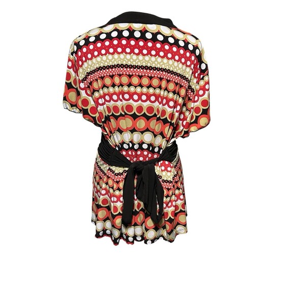 Cato Multicolor Geo Pattern Belted Baby Doll Size 2x Y2K Whimsical Officecore - Picture 3 of 7